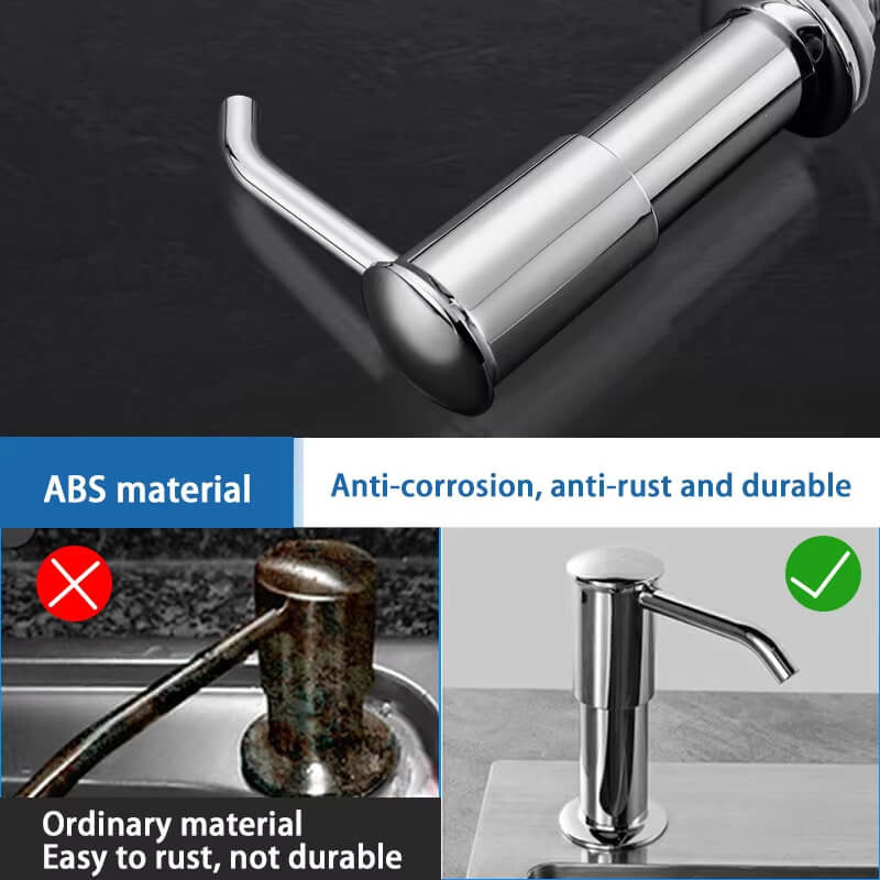 📢📢50% OFF !! ⏰Durable Built-in Kitchen Sink Soap Dispenser