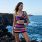 🩱 New Arrival 50% OFF🥳Women's Striped Two-Piece Swimsuit