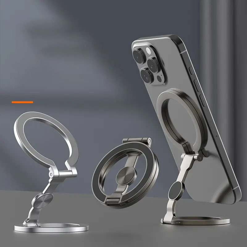 📢📢50% OFF !! ⏰ Foldable Magnetic Ring Phone Mount – Strong hold, 360° rotation & ultra-thin – perfect for car vent, desk or handheld grip 🚗