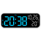 Modern LED Digital Alarm Clock with Temperature