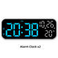 Modern LED Digital Alarm Clock with Temperature