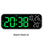 Modern LED Digital Alarm Clock with Temperature