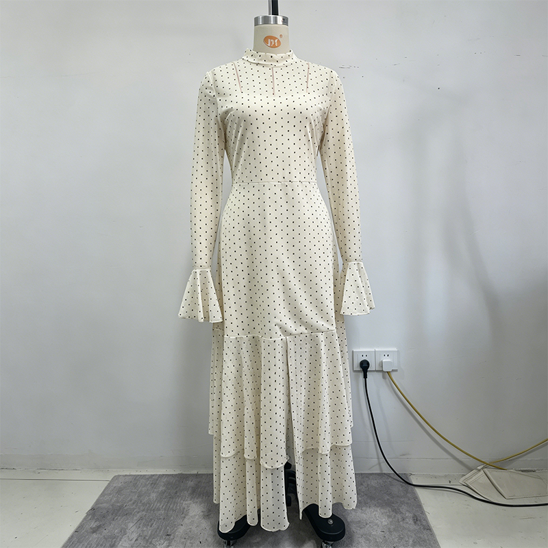 👗 50% OFF NOW!✨ Women's Sheer Bell Sleeve Maxi Dress – High-Waist & Dramatic Slit – Elegant Party & Wedding Guest Gown 🌹