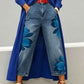 🔥2026 New Arrival ＆ Hot Sale ＆ 50％ Off🔥Artistic Flower Wide-Leg Jeans for Women💙
