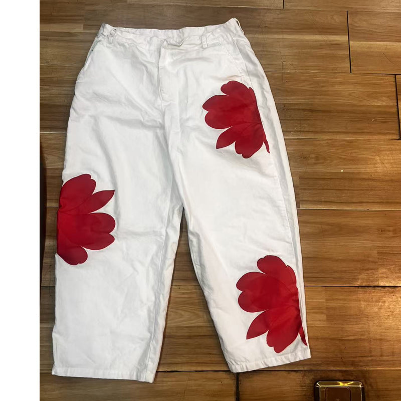 🔥2026 New Arrival ＆ Hot Sale ＆ 50％ Off🔥Artistic Flower Wide-Leg Jeans for Women💙