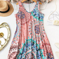 🌸Summer Hot Sale✨Casual Sleeveless A-Line Printed Summer Dress