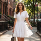 🥳2026 HOT SALE🥳Women's Short Sleeve Tiered Mini Dress