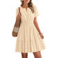 🥳2026 HOT SALE🥳Women's Short Sleeve Tiered Mini Dress
