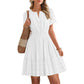 🥳2026 HOT SALE🥳Women's Short Sleeve Tiered Mini Dress