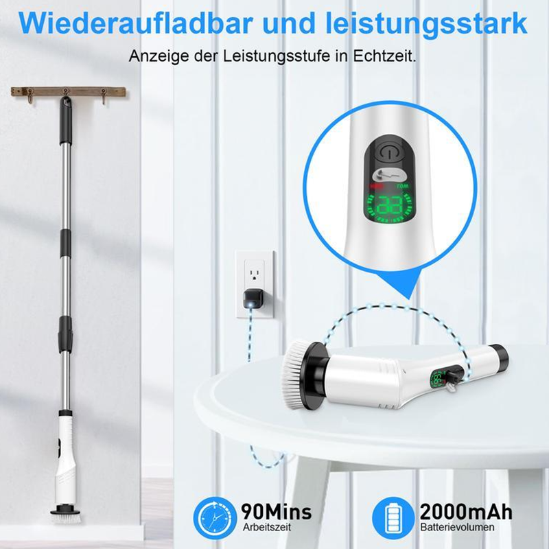 ✅ Limited Time 50% OFF – don't miss out! 🏃‍♀️💨Electric Spin Scrubber Cordless Power Scrubber
