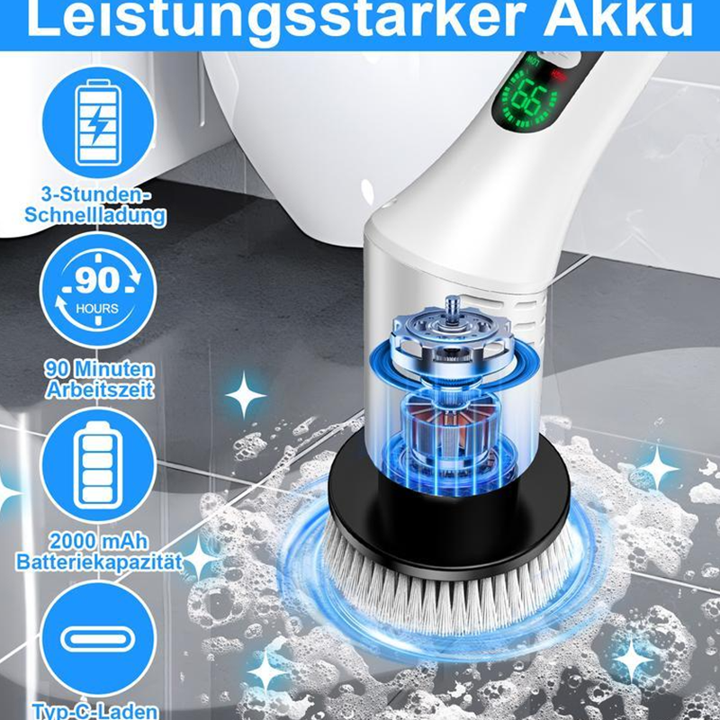 ✅ Limited Time 50% OFF – don't miss out! 🏃‍♀️💨Electric Spin Scrubber Cordless Power Scrubber