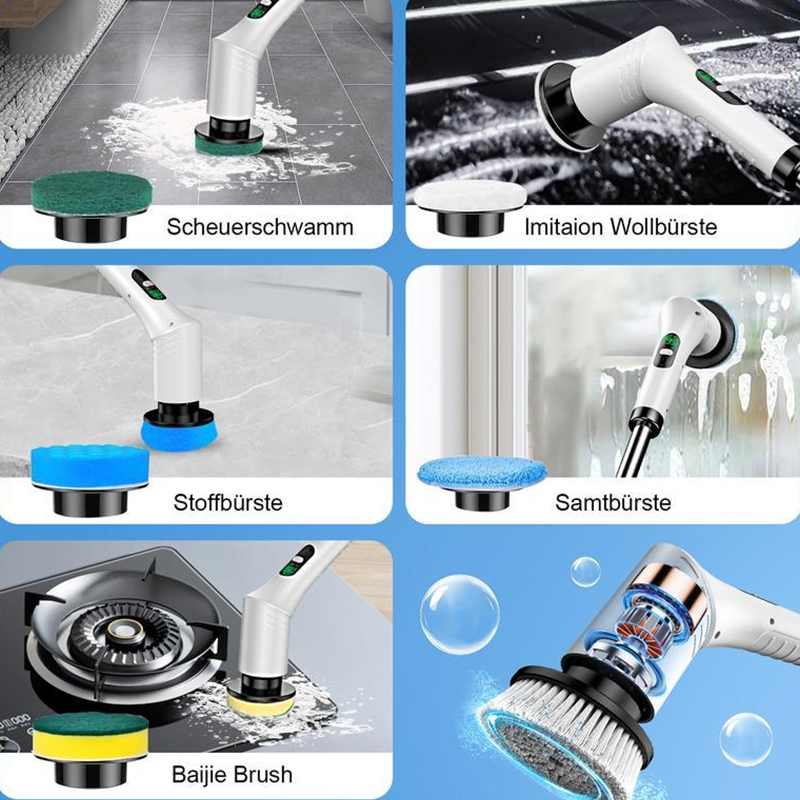✅ Limited Time 50% OFF – don't miss out! 🏃‍♀️💨Electric Spin Scrubber Cordless Power Scrubber