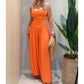 👗 LIMITED-TIME 50% OFF! ✨ Sleeveless Cutout Wide-Leg Jumpsuit with Adjustable Back Tie – Alluring, Flowy, Sophisticated 🌴