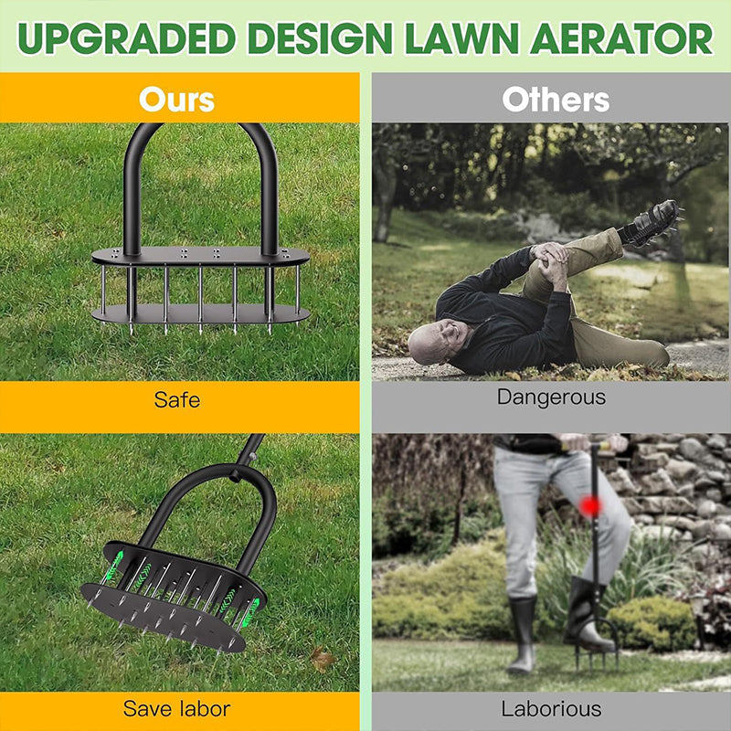 🔥 50% OFF on selected products🎉💐 50% OFF NOW!   Heavy-Duty Manual Lawn Coring Aerator