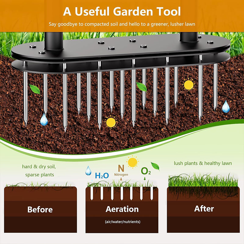 🔥 50% OFF on selected products🎉💐 50% OFF NOW!   Heavy-Duty Manual Lawn Coring Aerator
