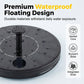 Solar-Powered Floating Fountain with LED Lights
