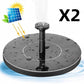 Solar-Powered Floating Fountain with LED Lights