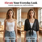 🦋 50% OFF NOW!🌿 Women's Chiffon Tie-Front Top – Sheer, Cropped & Elegant – Summer Layering Essential 🍃