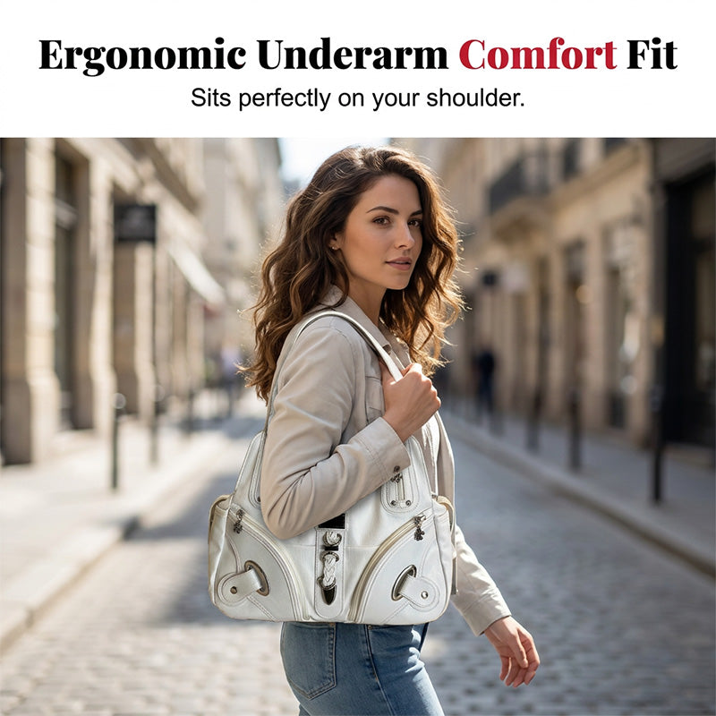 Women's PU Leather Commuter Shoulder Bag