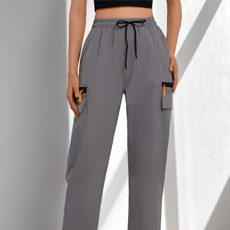 👖 50% OFF NOW! 🏆 Women's Drawstring Cargo Pants with Pockets – Lightweight, elastic cuffs & multi-functional pockets – perfect for travel, hiking or everyday casual 🔥