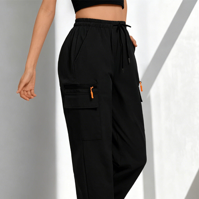 👖 50% OFF NOW! 🏆 Women's Drawstring Cargo Pants with Pockets – Lightweight, elastic cuffs & multi-functional pockets – perfect for travel, hiking or everyday casual 🔥
