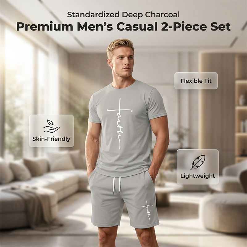 Men's Faith Graphic T-Shirt & Shorts Set