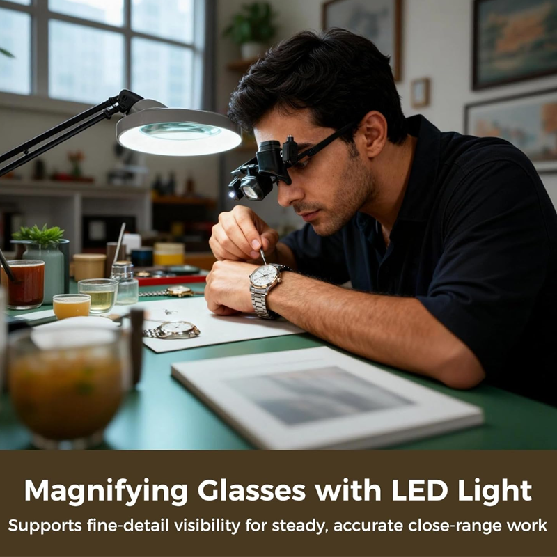 🔥Precision LED Magnifier for Electronics & Crafts