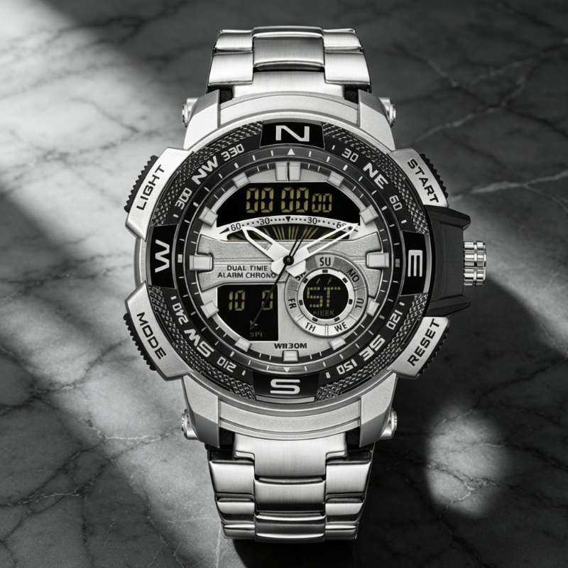 📢📢50% OFF !! ⏰Men's Dual-Display Sports Watch