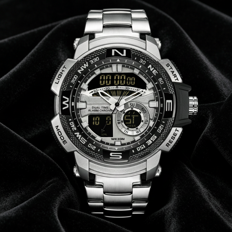 📢📢50% OFF !! ⏰Men's Dual-Display Sports Watch