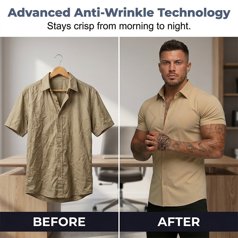 👔 50% OFF NOW! ✨ Men's Slim Fit Stretch Shirt – Soft, wrinkle-resistant & breathable – Modern cut, perfect for office or casual wear – all-day comfort and style 🔥