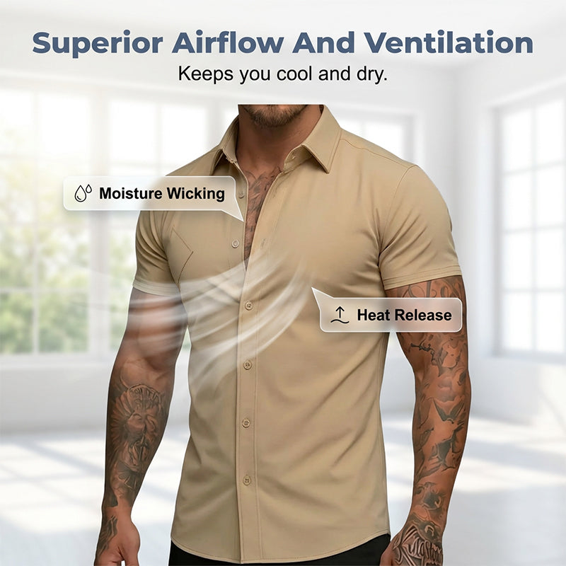 👔 50% OFF NOW! ✨ Men's Slim Fit Stretch Shirt – Soft, wrinkle-resistant & breathable – Modern cut, perfect for office or casual wear – all-day comfort and style 🔥