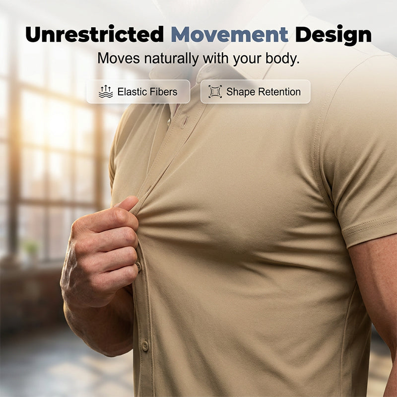 👔 50% OFF NOW! ✨ Men's Slim Fit Stretch Shirt – Soft, wrinkle-resistant & breathable – Modern cut, perfect for office or casual wear – all-day comfort and style 🔥