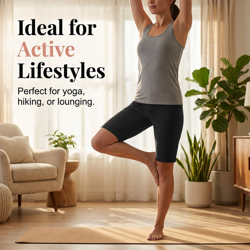 🩳 50% OFF NOW! ⏰ Comfortable Stretch Walking Shorts for Women – 4-way stretch & breathable – High-waisted, perfect for hiking, travel or daily wear 🌿