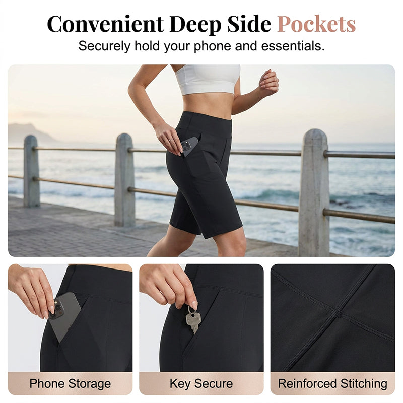 🩳 50% OFF NOW! ⏰ Comfortable Stretch Walking Shorts for Women – 4-way stretch & breathable – High-waisted, perfect for hiking, travel or daily wear 🌿
