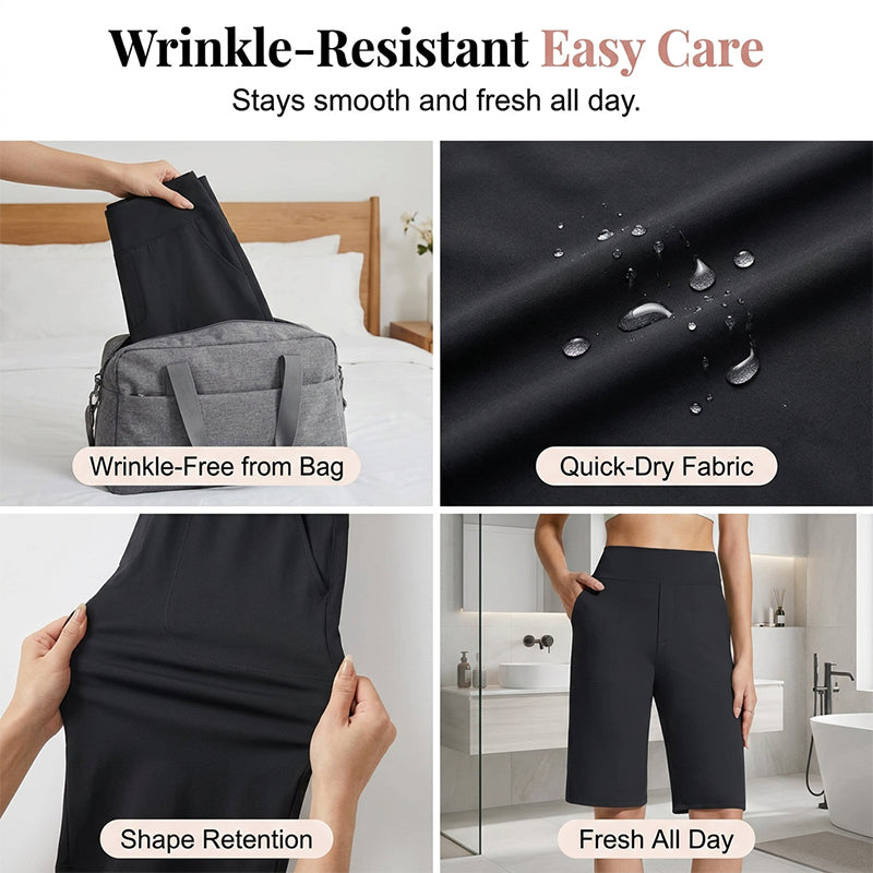 🩳 50% OFF NOW! ⏰ Comfortable Stretch Walking Shorts for Women – 4-way stretch & breathable – High-waisted, perfect for hiking, travel or daily wear 🌿
