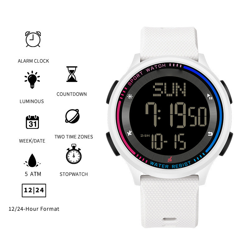 Ultra-Thin Waterproof Digital Sports Watch