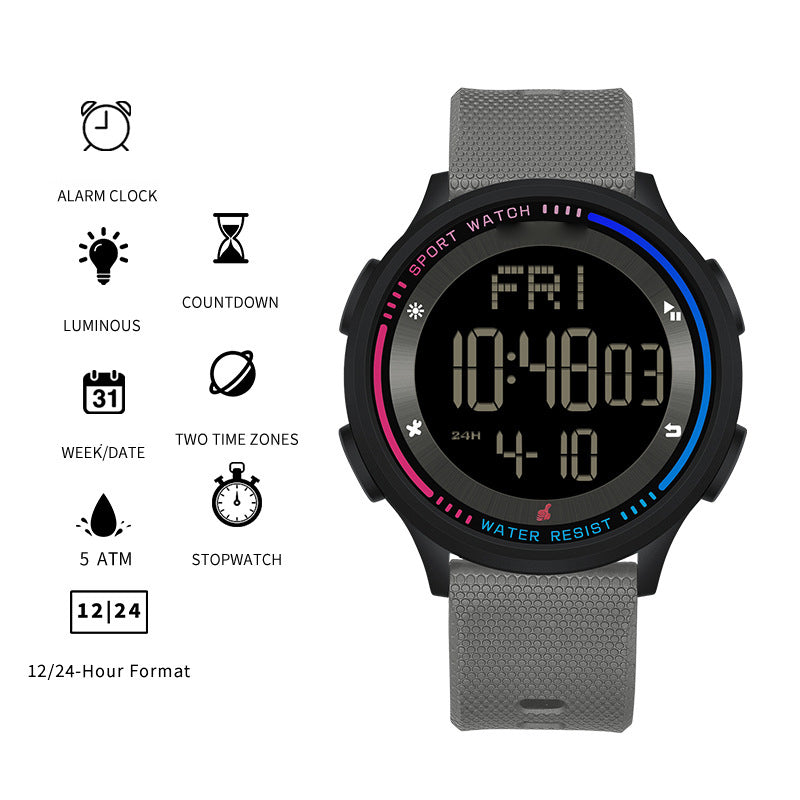 Ultra-Thin Waterproof Digital Sports Watch