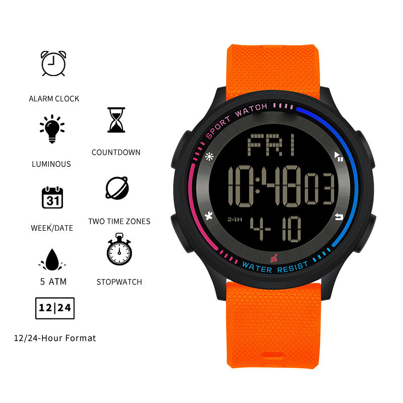 Ultra-Thin Waterproof Digital Sports Watch