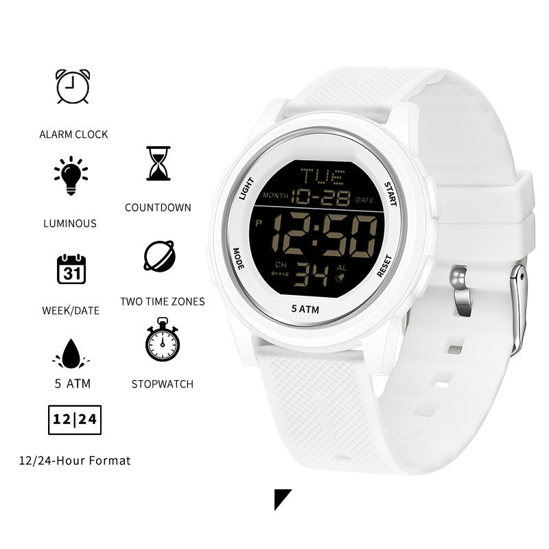 Ultra-Thin Waterproof Digital Sports Watch