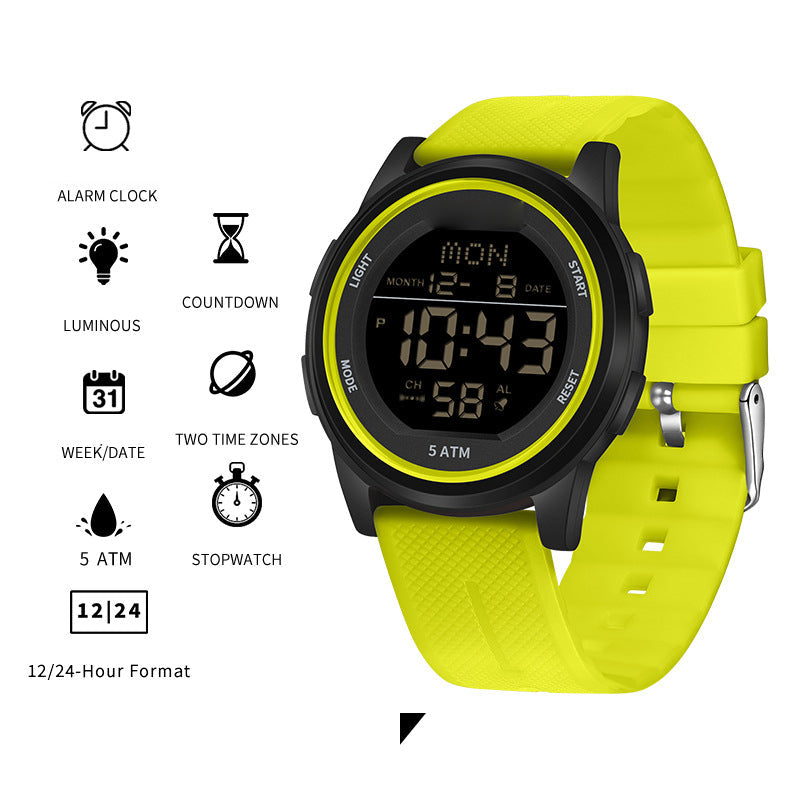 Ultra-Thin Waterproof Digital Sports Watch