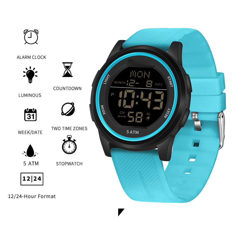 Ultra-Thin Waterproof Digital Sports Watch