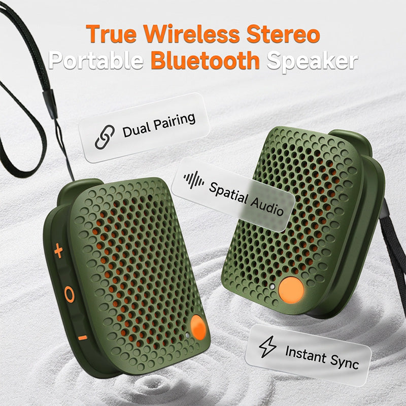 🔊 50% OFF! ✨ Portable Bluetooth Speaker – TWS Stereo, IPX5 Waterproof, Punchy Bass 🎵