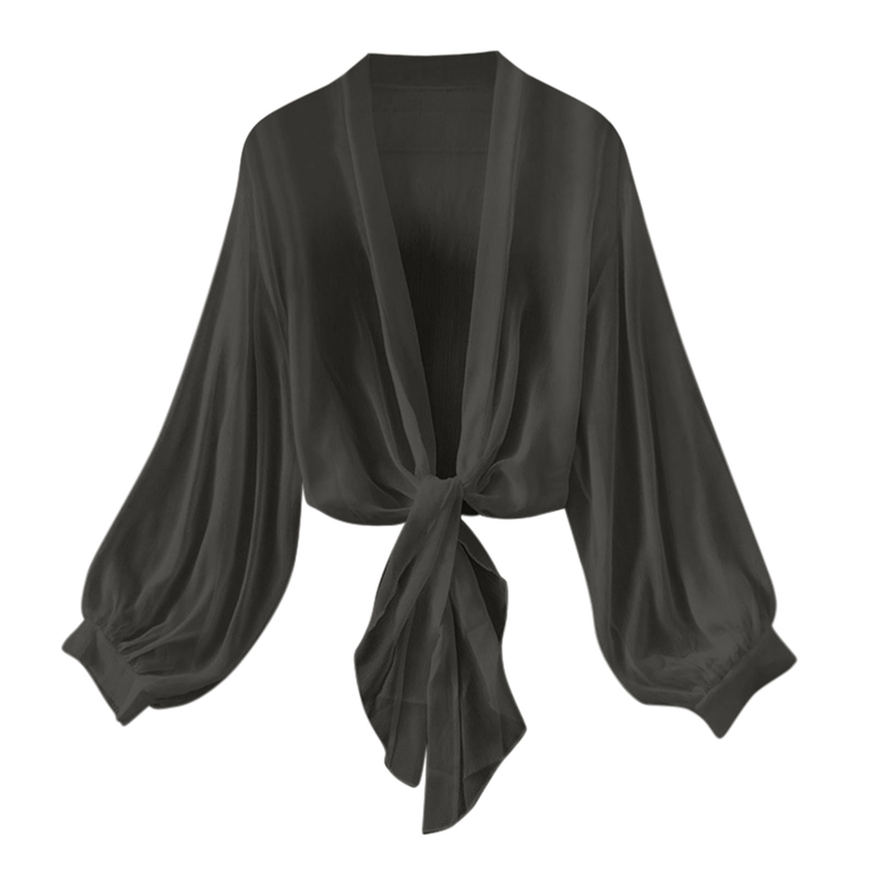 🌸 50% OFF NOW! 🌸Women's Lightweight Chiffon Tie-Front Cardigan