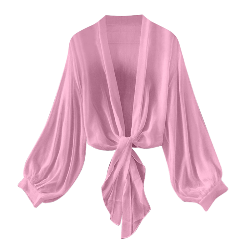 🌸 50% OFF NOW! 🌸Women's Lightweight Chiffon Tie-Front Cardigan