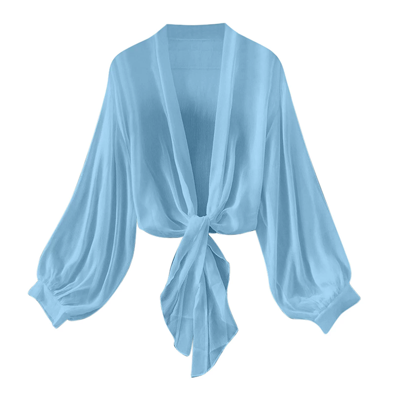 🌸 50% OFF NOW! 🌸Women's Lightweight Chiffon Tie-Front Cardigan