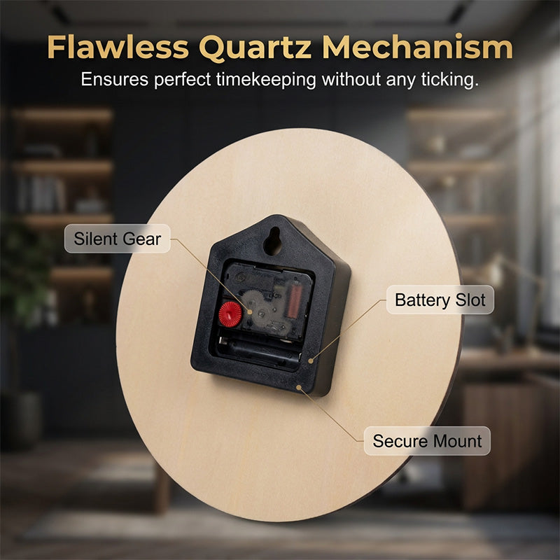 🎁2026 New Arrivals 50% OFF💥Creative Wooden Silent Wall Clock