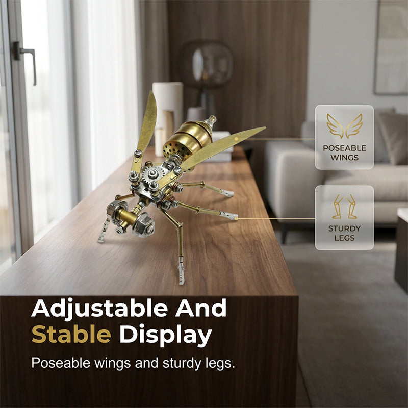 🏆LAST DAY SALE 50% OFF🔥3D Metal Bee Puzzle Assembly Model Kit