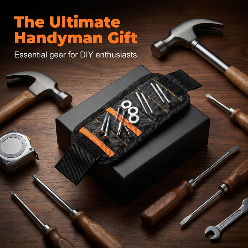Adjustable Magnetic Tool Holder Wristband