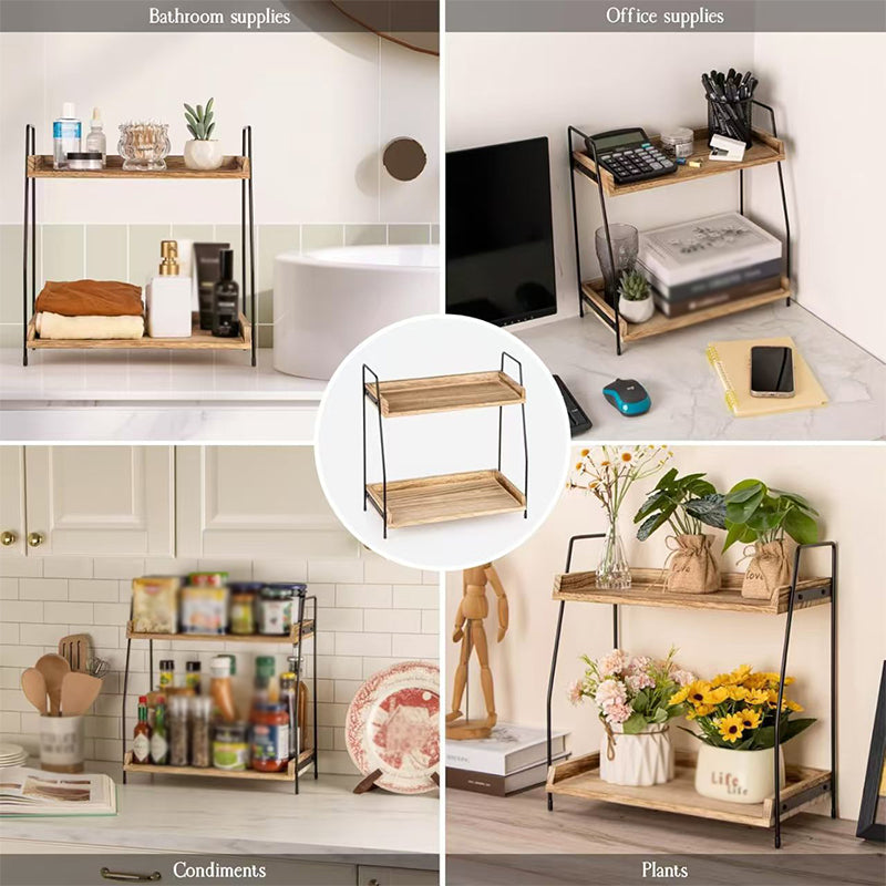 🌿 Save 50%! 🏠 2-Tier Countertop Shelf – Sturdy, space-saving & organizer-ready ✨