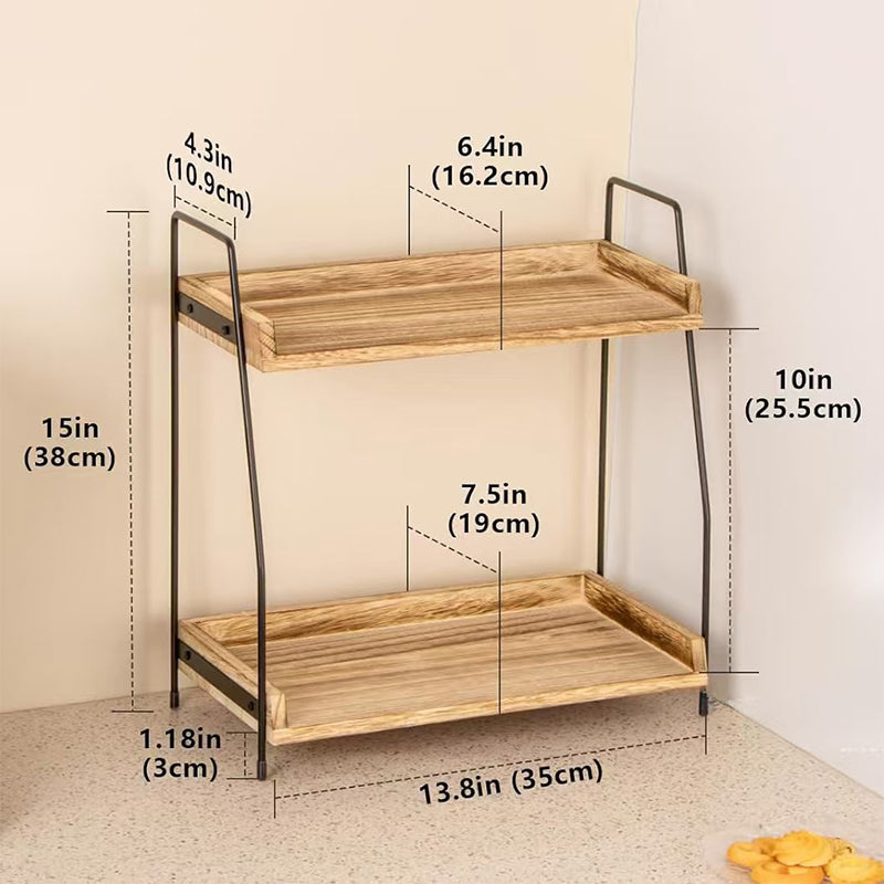 🌿 Save 50%! 🏠 2-Tier Countertop Shelf – Sturdy, space-saving & organizer-ready ✨